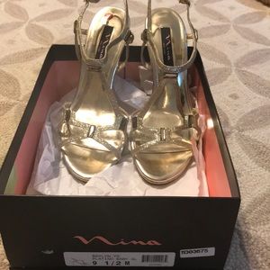 Nina Gold Sandals